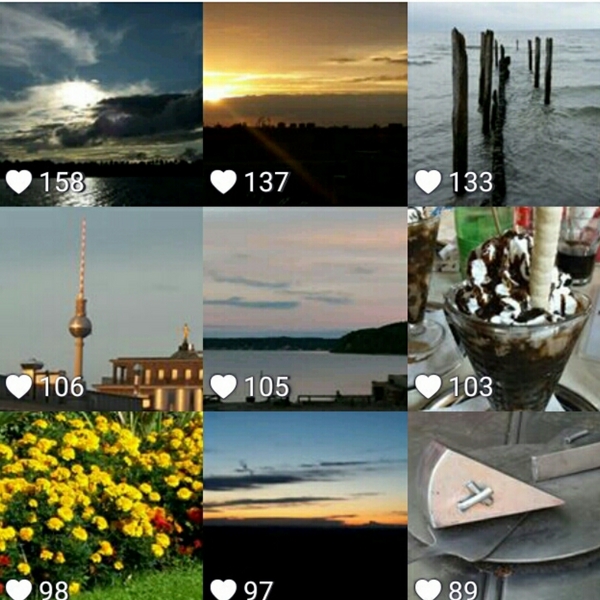 Collage der bestinine im September auf Instagram
