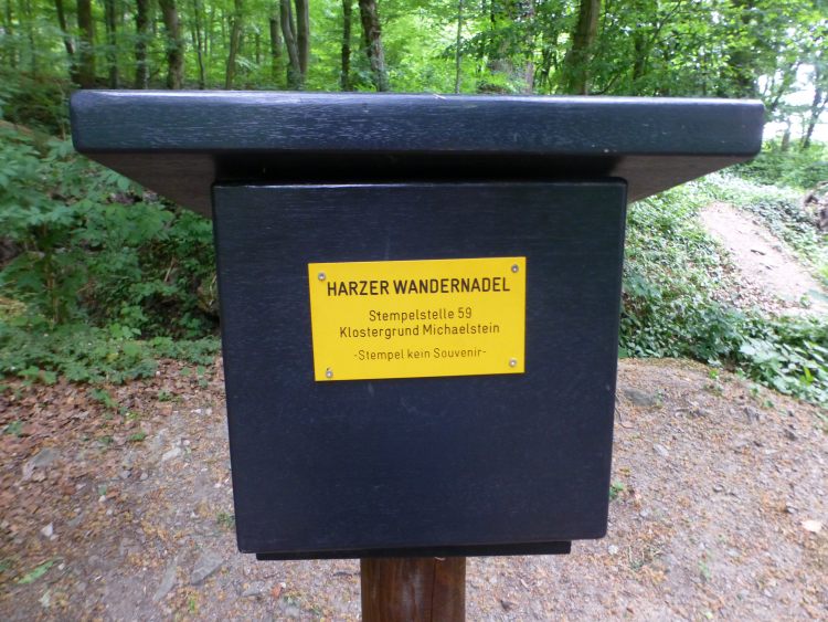 Stempelstelle 59 der Harzer Wandernadel