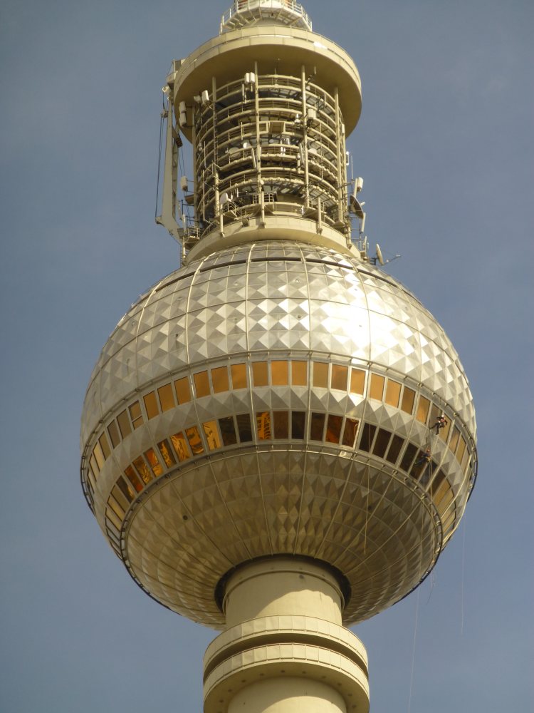 Hier sieht man die Beschaffenheit des Berliner Fernsehturms