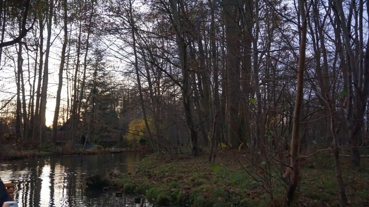 Kanal am Abend im Spreewald